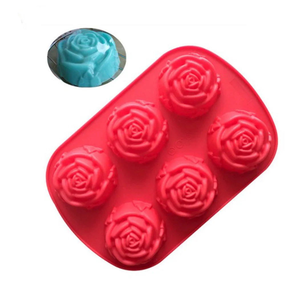 

Rose Flower Fondant Shaped Silicone Mold Craft Chocolate Cake Making Mold Baking Pastry Kitchen Cake Decoration Tools