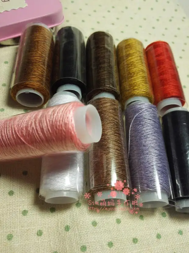 

10 colors Bag Package 20S/3 Heavy Duty Sewing Thread for Hand Sewing Project Diy Craft Patchwork Quilting Thick Fabric