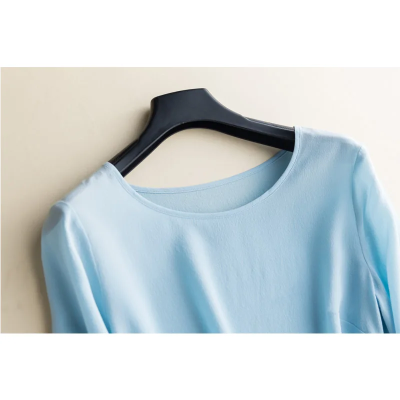 LVFAN Ladies White Casual Cropped Sleeve Short Sleeve High-end Fashion Silk Vest Loose Breathable Pullover T-shirt Tops