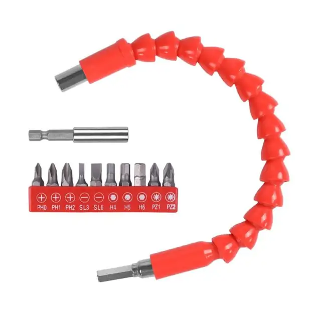 Flexible Shaft Twist Drill Bits Screwdriver Bit Kit Sleeves Electric