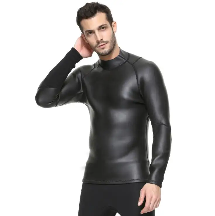 3MM bare leather diving suit male split long sleeve waterproof mother