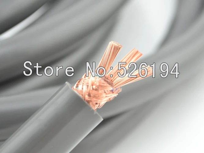 

Free shipping one meter/per Grey Knight pure copper Power Cable Unterminated for audio power cable