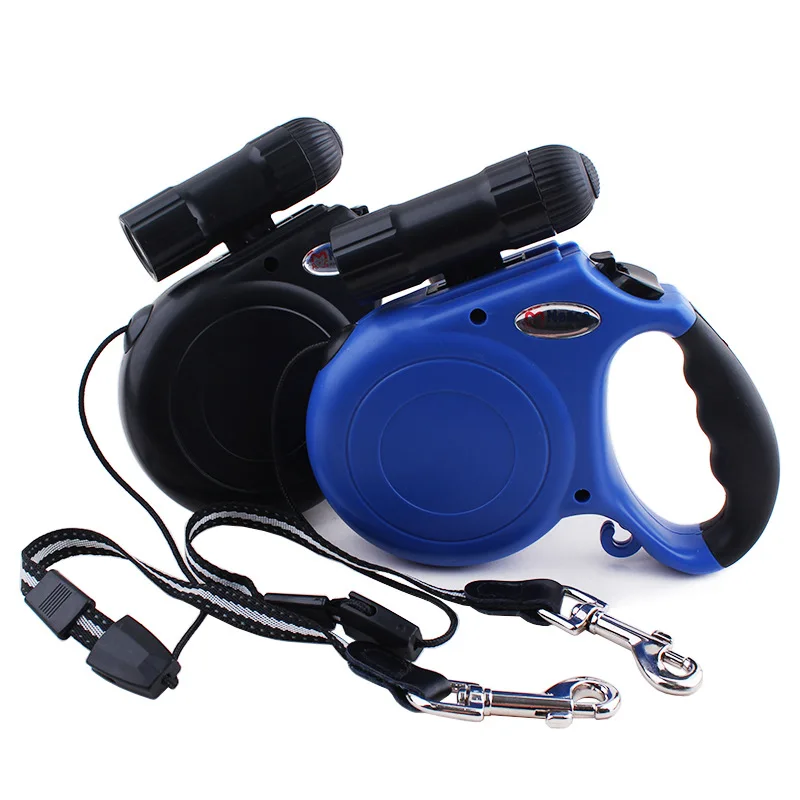 Top Grade New Design Retractable Dog Leashes/Lead with LED Light Night