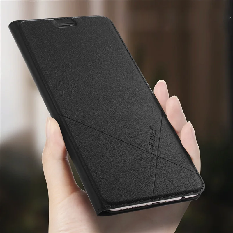 Beste Voor iPhone 6 s Case 6 Plus ALIVO Leather Flip Cover Telefoon Case voor iPhone 6 6 Plus Fulll Beschermende cover