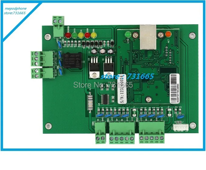 

100% original New rfid TCP/IP one door access control board green board TCP/IP+free english software