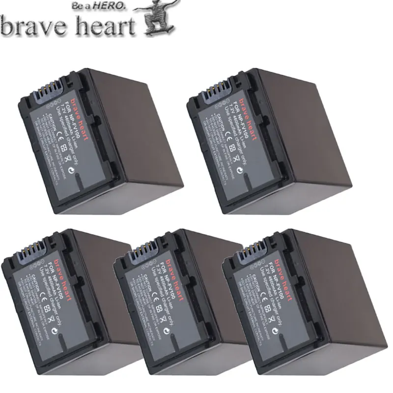 5 шт./лот 4600 мАч батерия NPFV100 NP-FV100 NP FV100 батареи для Sony SX83E SX63E Бесплатная доставка |