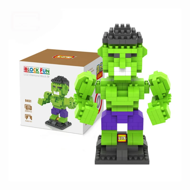 1 шт. маленькие частицы DIY Marvel Мстители экшн куклы Алмазные Кирпичи Обучающие