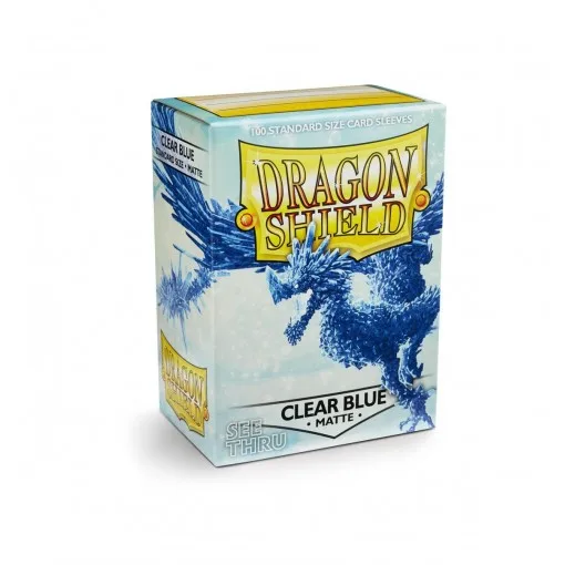 Dragon Shield, 100 шт./лот, не матовые карты, рукава, MGT, карты для настольной игры, игра в Звездные миры, защитные рукава для Pkm - Цвет: Clear Blue