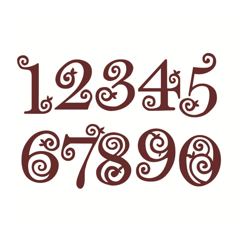 

2018 10pcs Circle Lace Numbers Metal Cutting Dies Scrap Booking Craft Stamps And Dies Cutter Stencil Frame Embossing Card