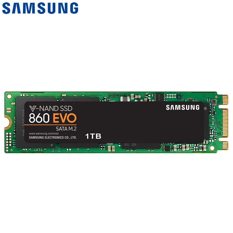 SAMSUNG SSD 860 EVO M.2 2280 SATA 1 ТБ 500GB 250GB Внутренний твердотельный диск 2 ТБ жесткий диск HDD M2 ноутбук Настольный ПК MLC PCLe M.2