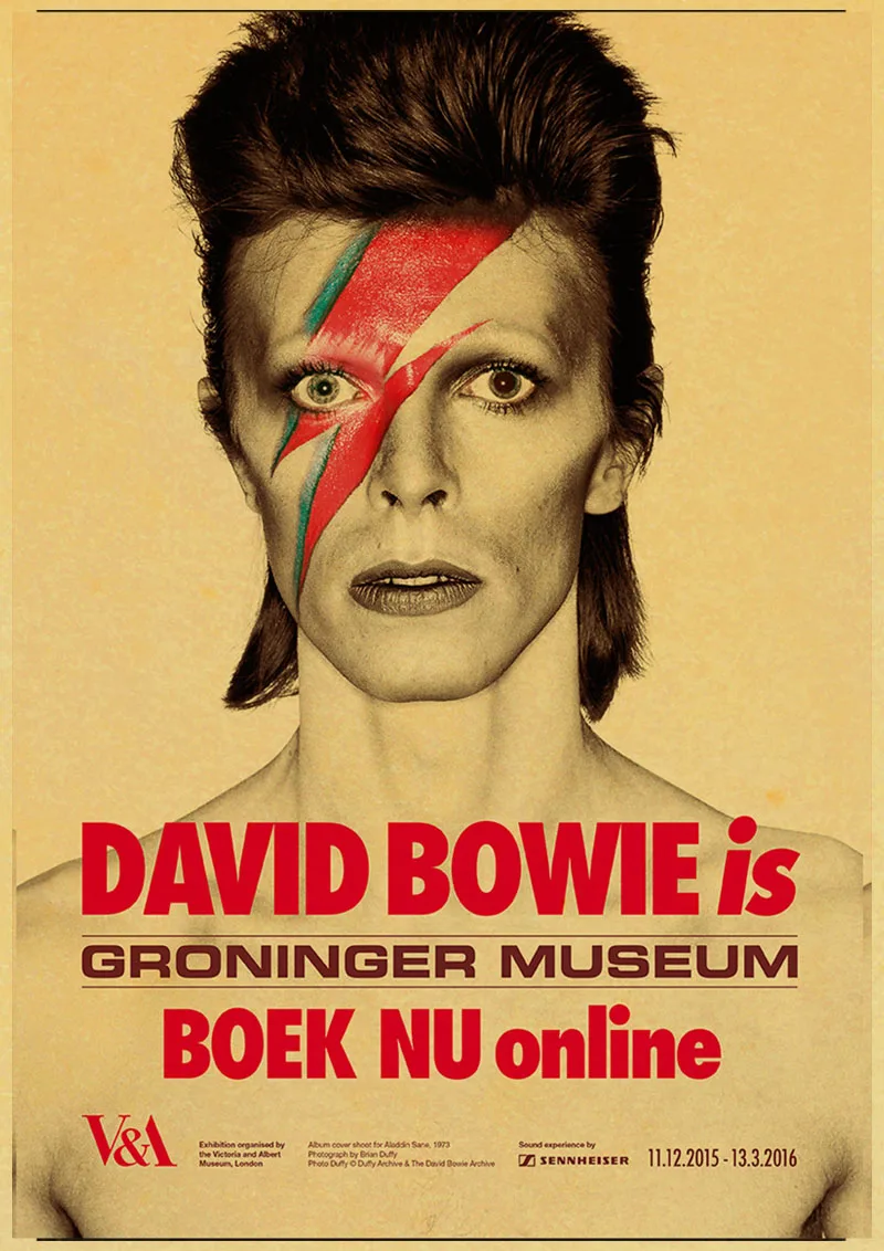 Винтаж плакат DAVID BOWIE с художественной печатью ретро постер домашний декор