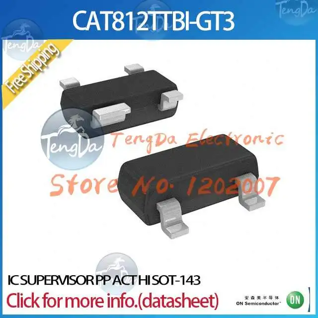 Free Shipping 20PCS/lot CAT812TTBI-GT3 IC SUPERVISOR PP ACT HI SOT-143 812 CAT812TTBI CAT812 | Электронные компоненты и