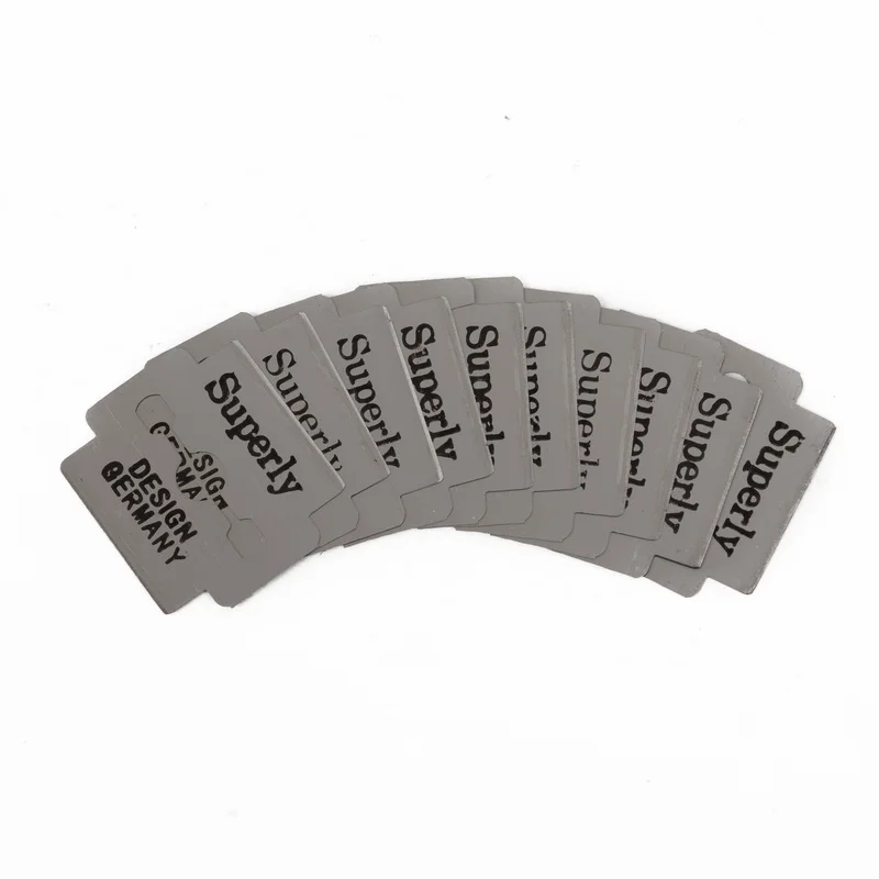 

10pcs Stainless Steel Razor Blades Silver Platinum Double Edge Safety Razor Blade Safe Care Tool For Men