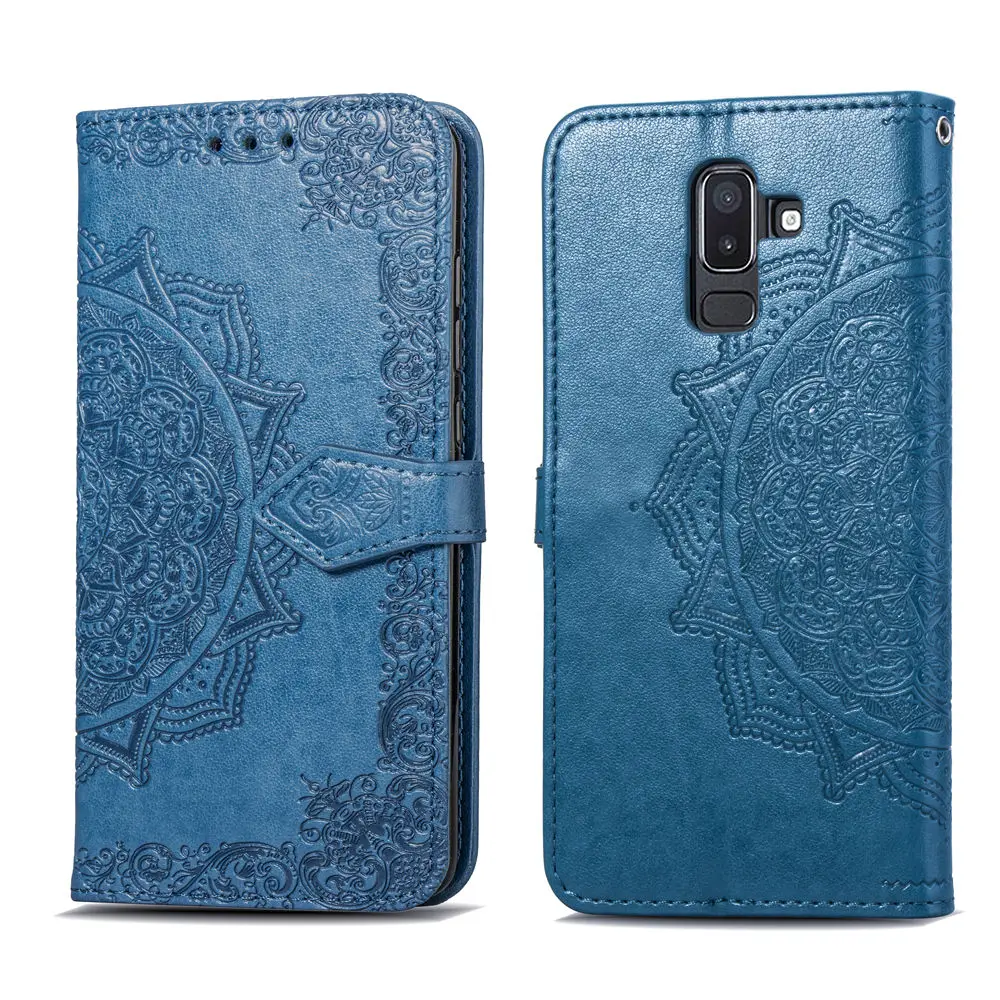 Phone Cases Stand Flip Case For Samsung Galaxy J4 J6 Plus J8 2018 J 4 6 J400F J600F J810F J415F J610 Luxury Leather Wallet Cover best case for samsung