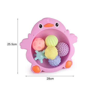 

Baby hand ball puzzle tooth gel tactile sense toy baby touch training massage ball can bite massage ball rattle rattle