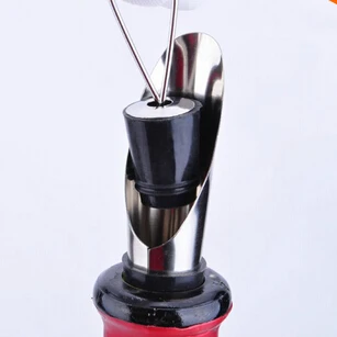 Нержавеющая сталь вино Pourers Вино Воронка Бутылка Pourer сброс винные пробки вилка