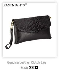 Eastnights овчины сумки дамы сумки натуральная кожа Для женщин Сумки высокое качество сумка для женский, черный Модные TW2819