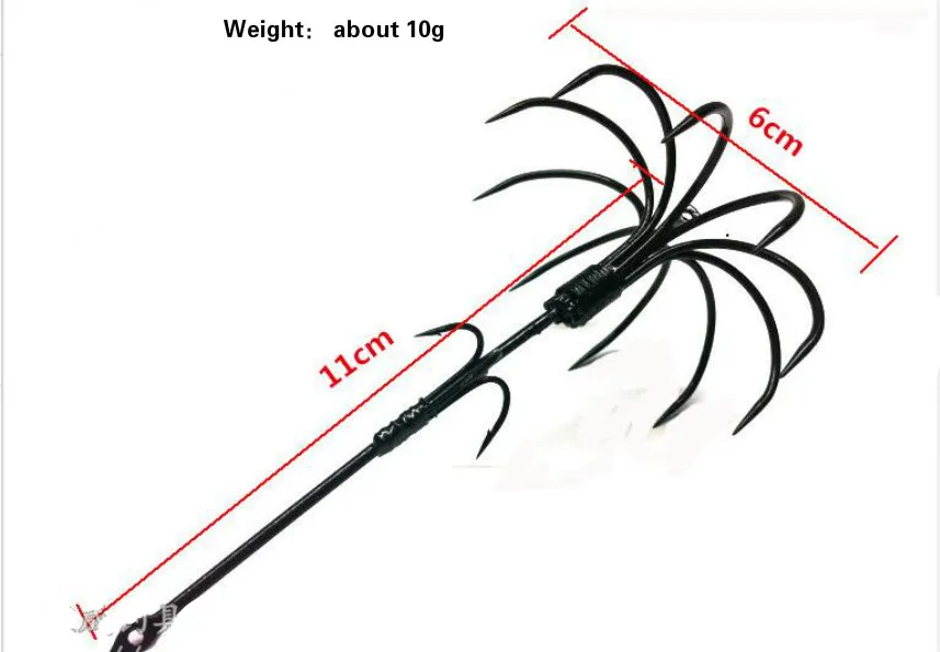 Опрокидывающиеся крючки якорь кальмар Aconitum Chapter тройной зонтик рыболовные Крючки Взрыв струны рыболовный крючок океан море Anzol Peche