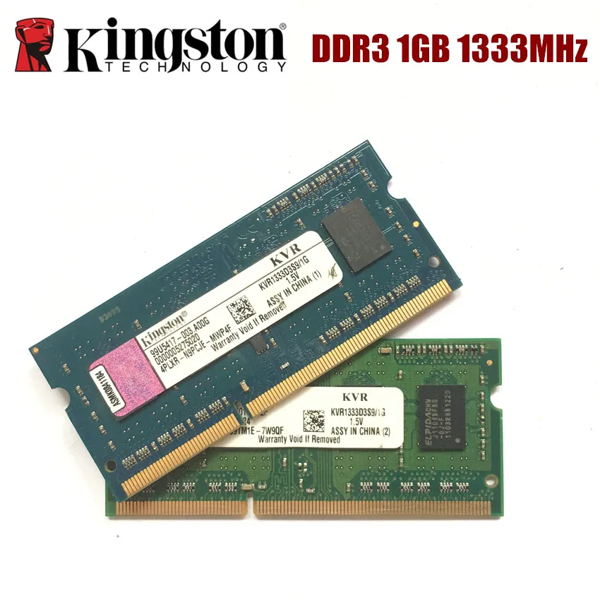 Kingston 1G 1RX8 PC3 10600S DDR3 1333 МГц 1 Гб памяти ноутбука 1 г pc3 10600S 1333 МГц модуль ноутбука SODIMM ram