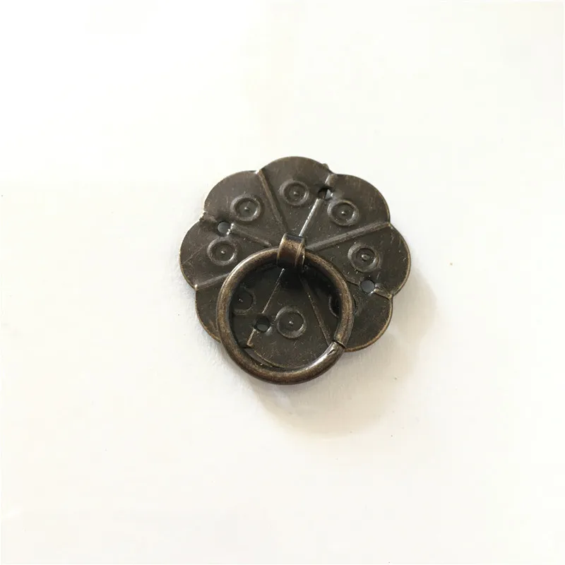 

10PCS Antique Bronze Tone Quincunx Drawer Cabinet Desk Door Pull Handle Knob Furniture Hardware 3.2cm x 2.9cm