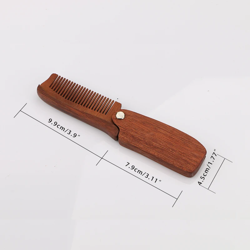 HAWARD RAZOR Men's Folding Beard Comb Sandalwood Beard Grooming & Trimming HAWARD RAZOR Men's Folding Beard Comb Sandalwood Beard Grooming & Trimming