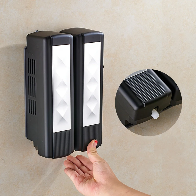 

Liquid Soap Dispenser Wall-Mount Hotel Hand Soap Dispenser Household Kitchen Bathroom Dispenser Shower Gel Box