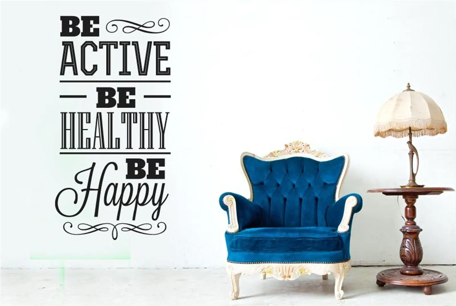 Be Active Healthy And Happy Wall Stickers Decals Art Life Quotes free