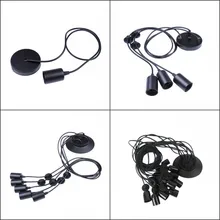 1/3/5/9 глав DIY современный скандинавский Ретро Эдисон лампы светильник люстра Винтаж чердак античный Регулируемый искусство паук потолочный светильник