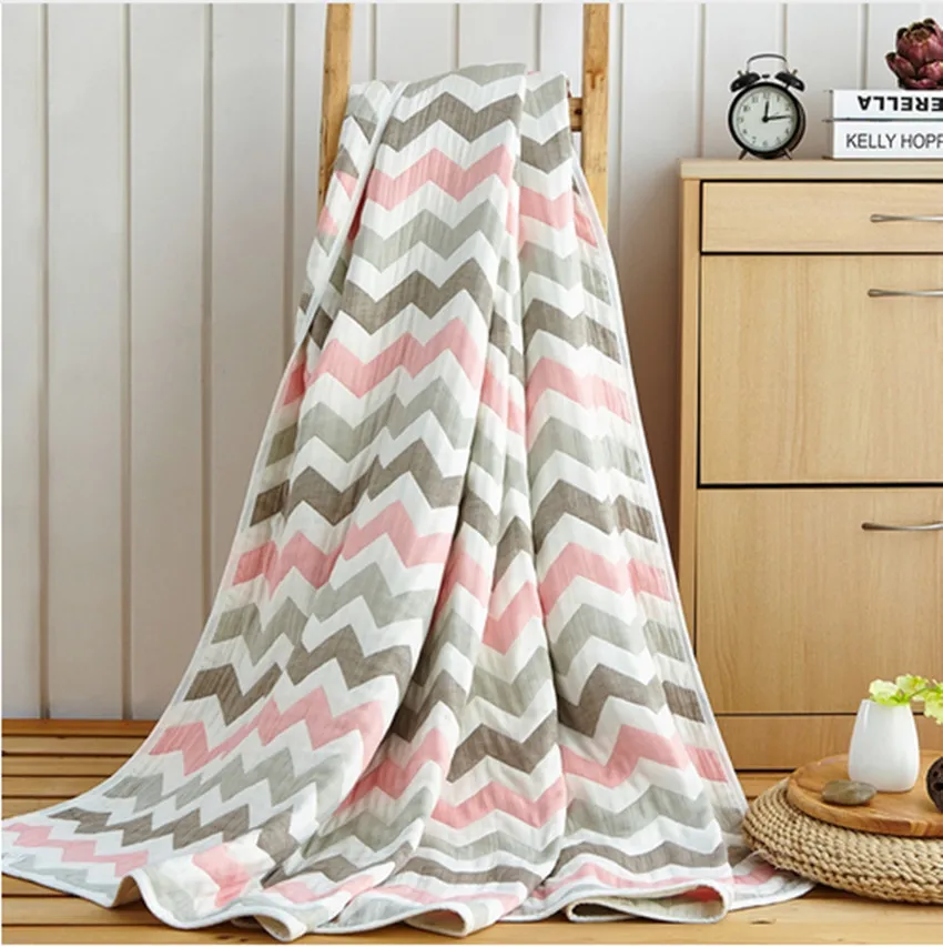 

100% Cotton gauze Towelling Coverlet/Throw Blanket Towel bedspread bedding set quilt sheet sofa blanket on the bed