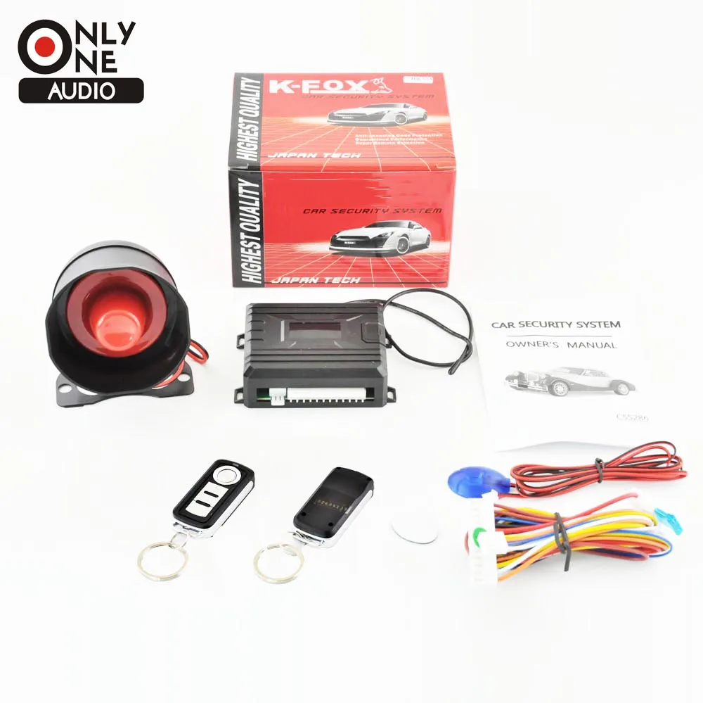 Buy ONLY ONE AUDIO one way Universal Car auto alarm Security System style with
