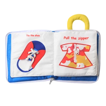 

Infant Baby Toys Baby Cloth Book Early Learning Educational Toys Cartoon Pattern Soft Cloth Development Books