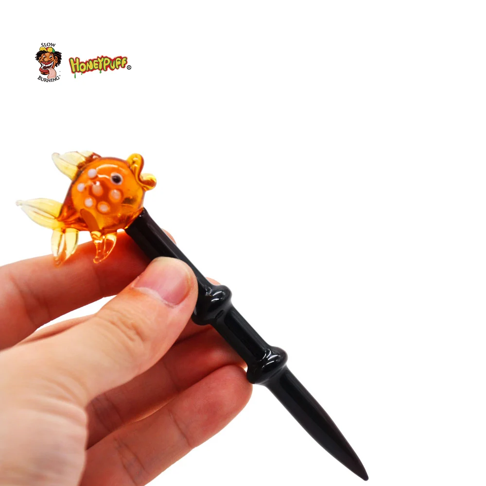 HONEYPUFF премиум стекло Dabbler 5 43 дюймов воск Dab инструмент Красочные толстые Pyrex Dabber