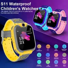 Kid Smart Watches Baby Watch Children's Smart Watch HD Touch Color Screen SOS GPS Help Play Game Children's Smart Call Watch 
