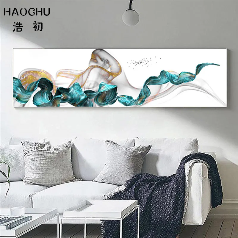 Золотая фольга HAOCHU для европейской двора абстрактная лента холщовая живопись