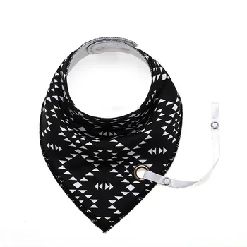 

Hot Selling 4Pcs/Set Baby Bibs Saliva Towel Arrow Cartoon Cloths Triangular Cotton Towels with Pacifier Chain @