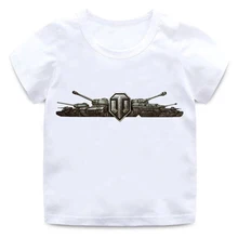Новая футболка с короткими рукавами для мальчиков и девочек с принтом в армейском стиле; модные топы с круглым вырезом; хлопковая Удобная универсальная футболка для детей