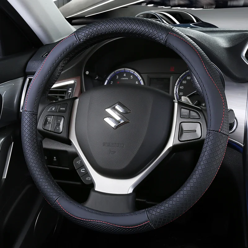 

Top Layer Leather Wheel Steering Covers for Suzuki Alivio/Ciaz Alto Baleno Celerio Dzire Spacia Swift Wagon R Ignis Jimny SX4