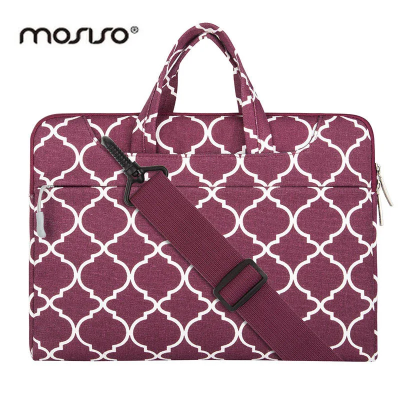 MOSISO 11 13 14 15inch Canvas Designer Laptop Shoulder Bag for Macbook Air Pro Asus Notebook ...