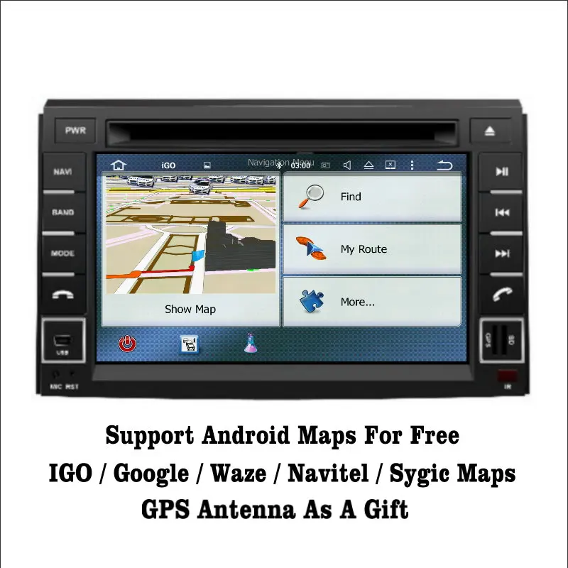 Top Liislee Android 7.1 2G RAM For Kia Sorento 2010~2012 Car Radio Audio Video Multimedia DVD Player WIFI DVR GPS Navi Navigation 3