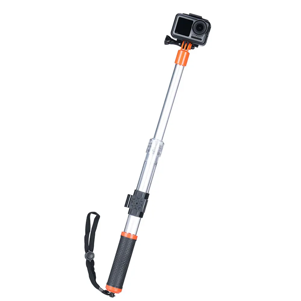 

TELESIN Universal Extendable Stick 24inch Portable Selfie Stick Extend Monopod for GoPro Hero 7 6 5 Black Session Xiaomi Yi EKEN