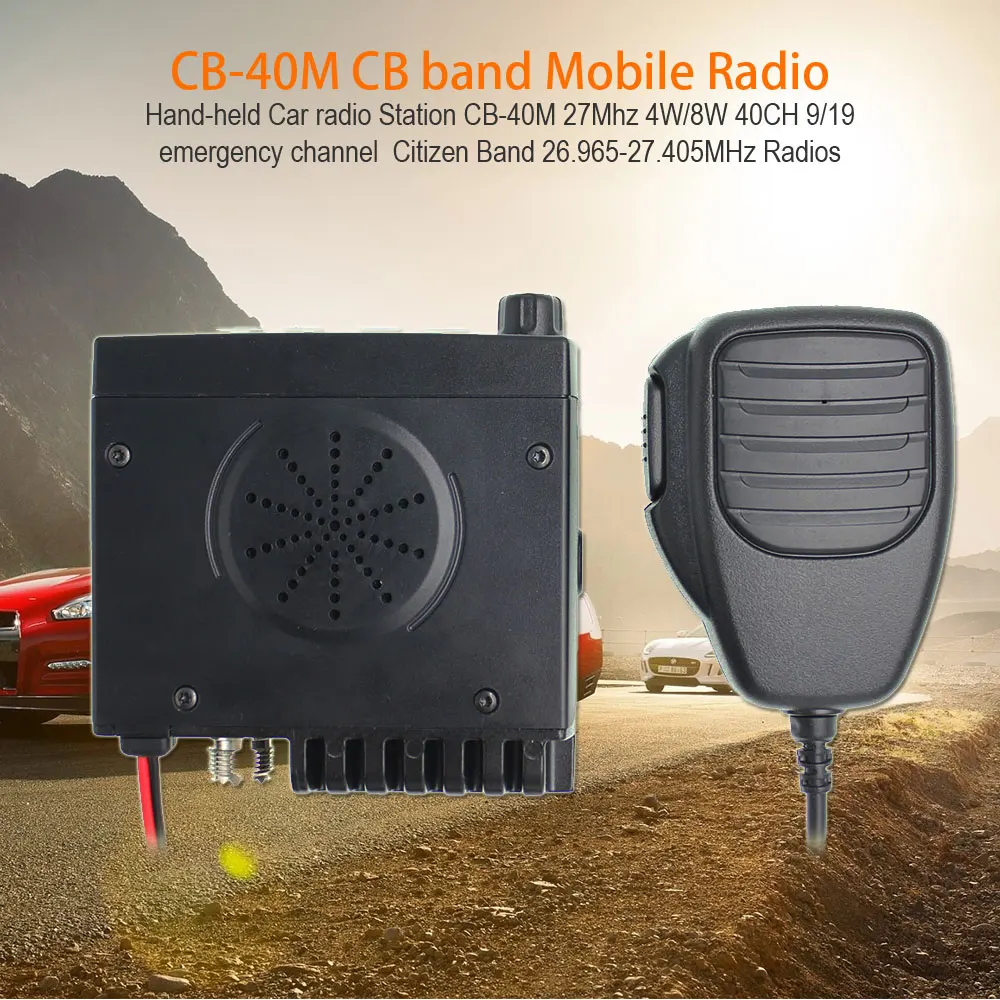 Новинка ANYSECU AM/FM Mini Mobie радио CB-40M 25,615-30,105 МГц 8 Вт рация 10 м Любительская Автомобильная CB радио