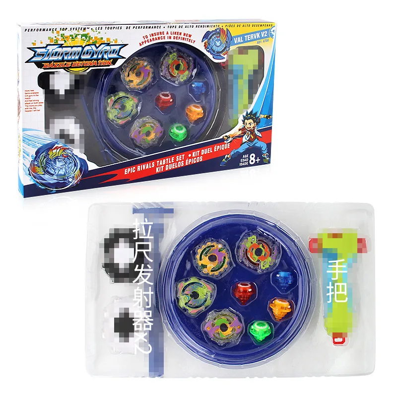 

Toupies Beyblade Burst Battle Spinnng Top Toy Circle 4 to 1 Beyblade Burst Handle Combat Disk Bayblade Arena Set with Launcher