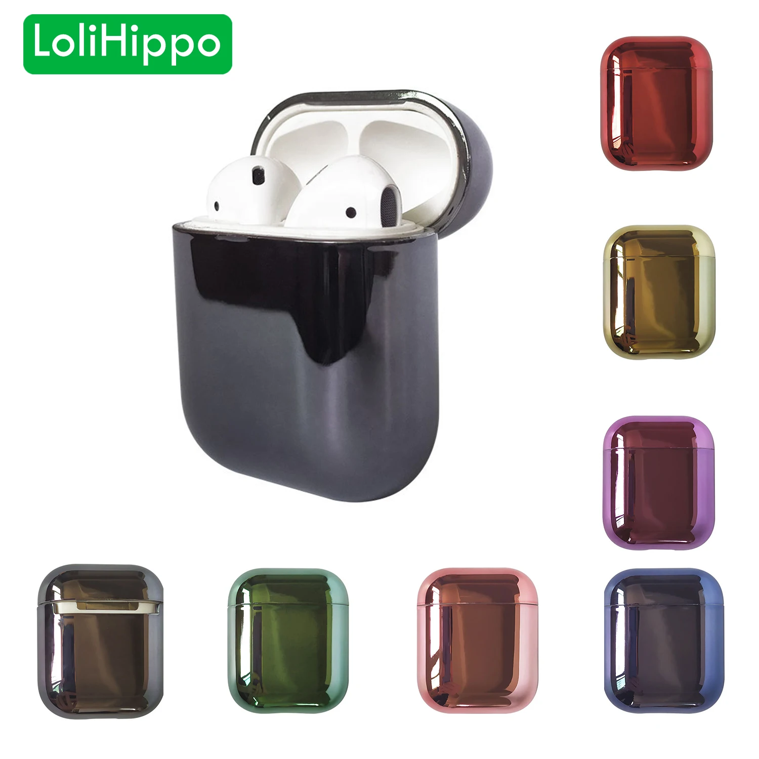 LoliHippo Bluetooth беспроводной защитный чехол для наушников Apple AirPods 1 2 наушники Жесткий