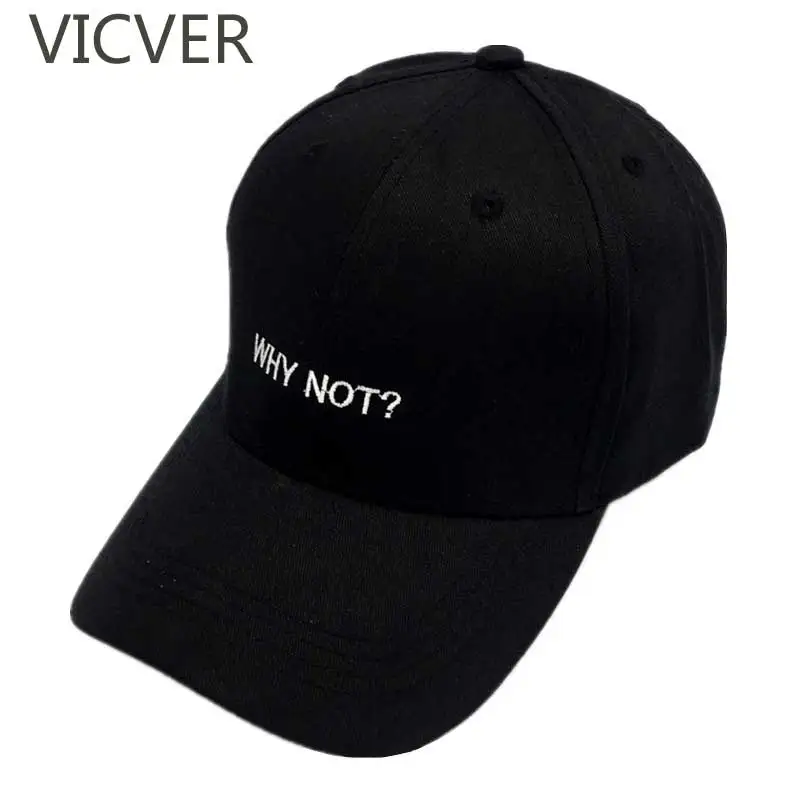 Почему бы не письмо вышивка бейсбольная Кепка унисекс Snapback кепки в стиле хип хоп