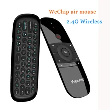 Best Offers [WeChip] w1 Air Mouse Wireless Keyboard 2.4G Mention Sensing Fly Air Mouse For Android TV Box/PC/TV