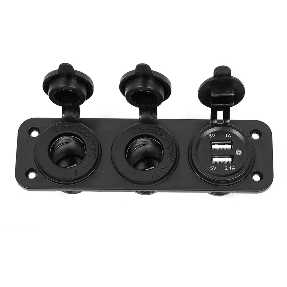 DC 12 V/24 V 3 порта мотоцикл трактор автомобильное зарядное устройство разветвитель