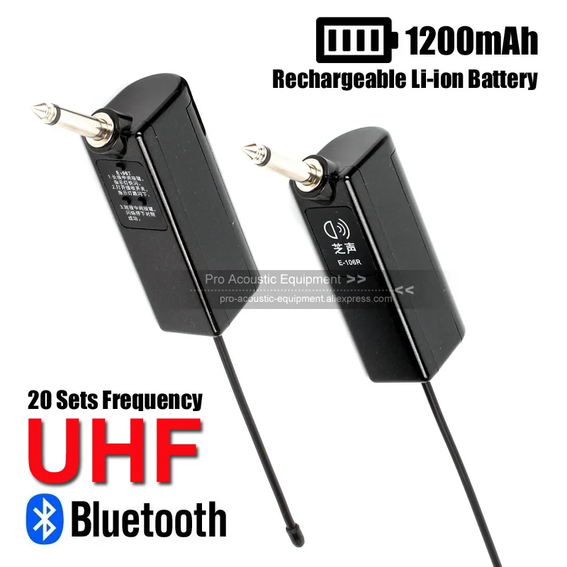 

Rechargeable Battery Wireless System Kit For Fender Squier Bullet Strat Affinity Electric Guitar Bass Audio Transmitter Receiver