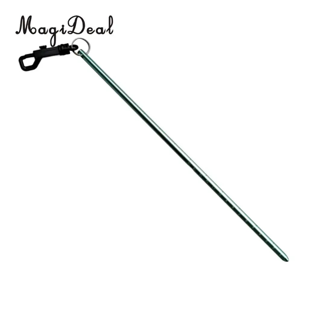 MagiDeal Aluminum Dive Lobster Tickle Pointer Stick Rod, Measurement, Clip for Safety Underwater Scuba Diving Diver Photographer