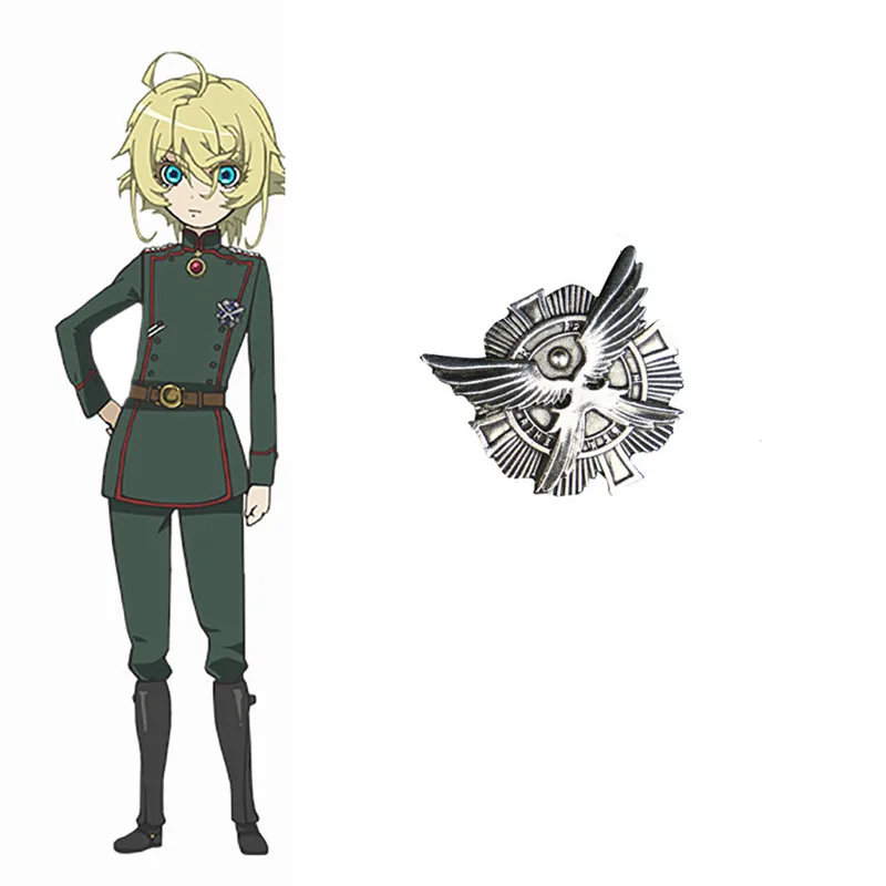 

Saga of Tanya the Evil Badge Tanya Degurechaff Cosplay Pin Adult Metal Brooch Accessories