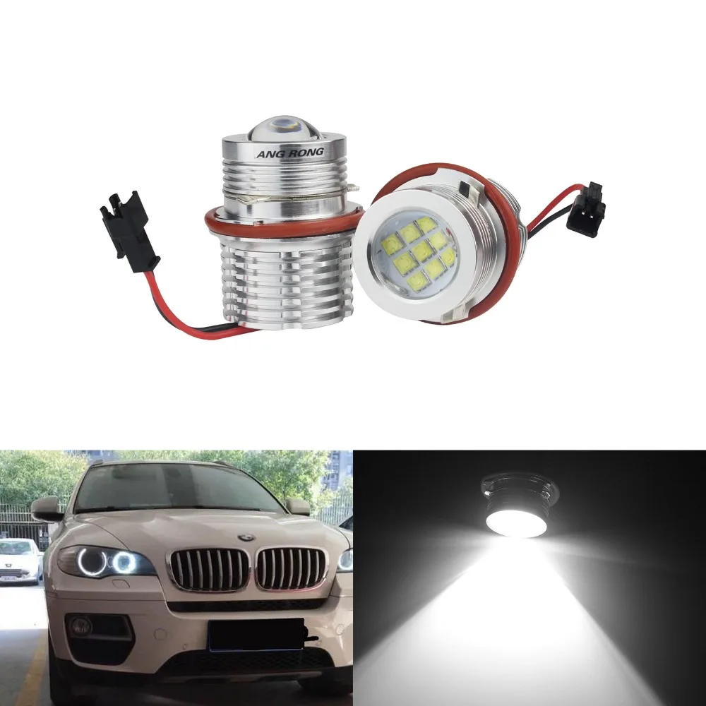 ANGRONG 2x Светодиодная лампа Angel Eye Halo 90 Вт для BMW E39 E60 E61 E87 E53 E63 E65 E83 X3 5 series M5 (CA291)|led angel